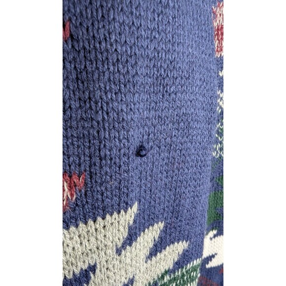 Adam Levine Cardigan Medium Aztec Southwestern Grandpa Button Up Sweater Pockets - Picture 6 of 11